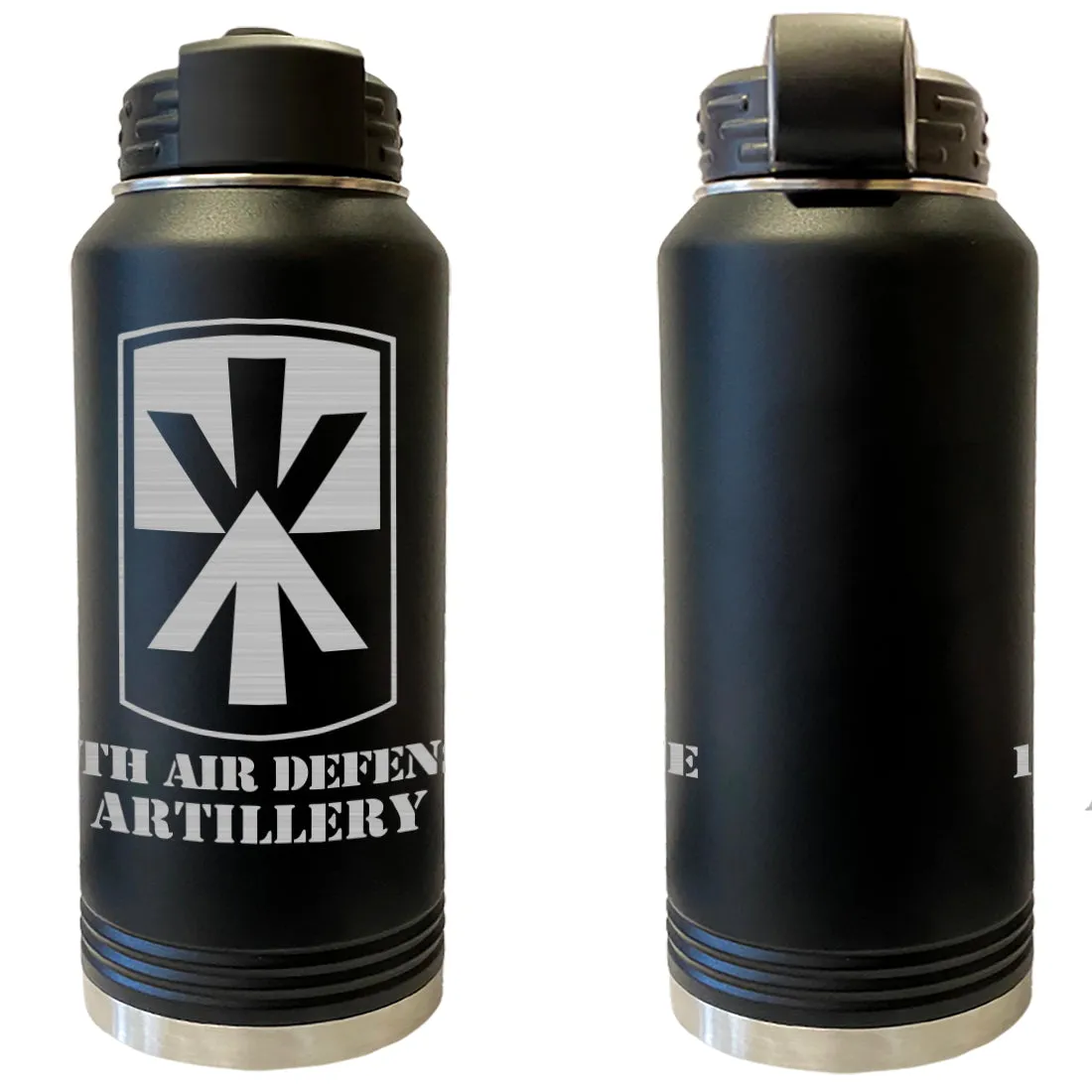 11th Air Defense Artillery Laser Engraved Vacuum Sealed Water Bottles 32oz