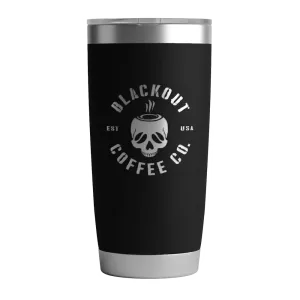 20 OZ Tumbler w/ Logo & US Flag In Black