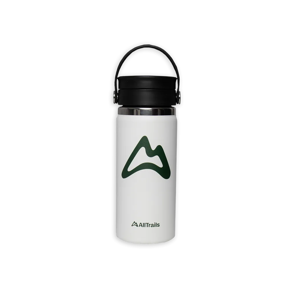 AllTrails × Hydro Flask 16 oz. Coffee Bottle - White