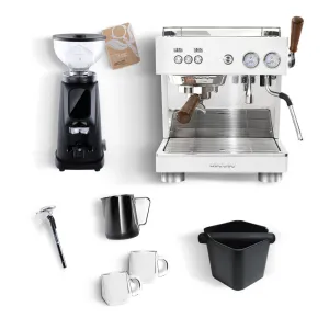 Ascaso Baby T x AllGround Home Espresso Machine Kit - White/White