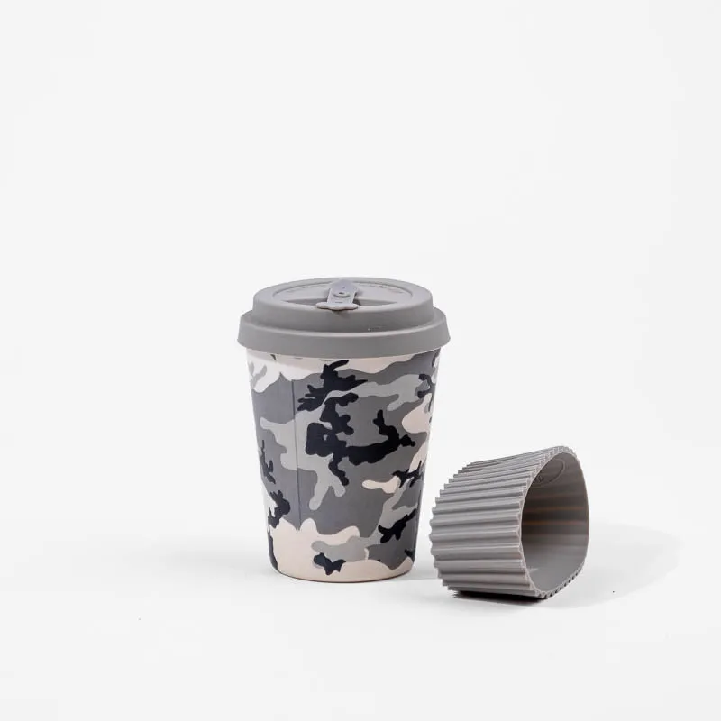 Bamboo Fibre Travel Mug 300ml - Camouflage