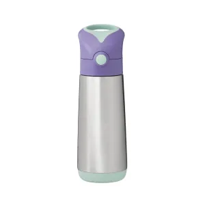 B.Box Insulated Straw Sipper Drink Water Bottle Lilac Pop Purple