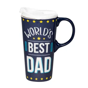 Best Dad Ceramic Perfect Cup, 17oz, Gift Box