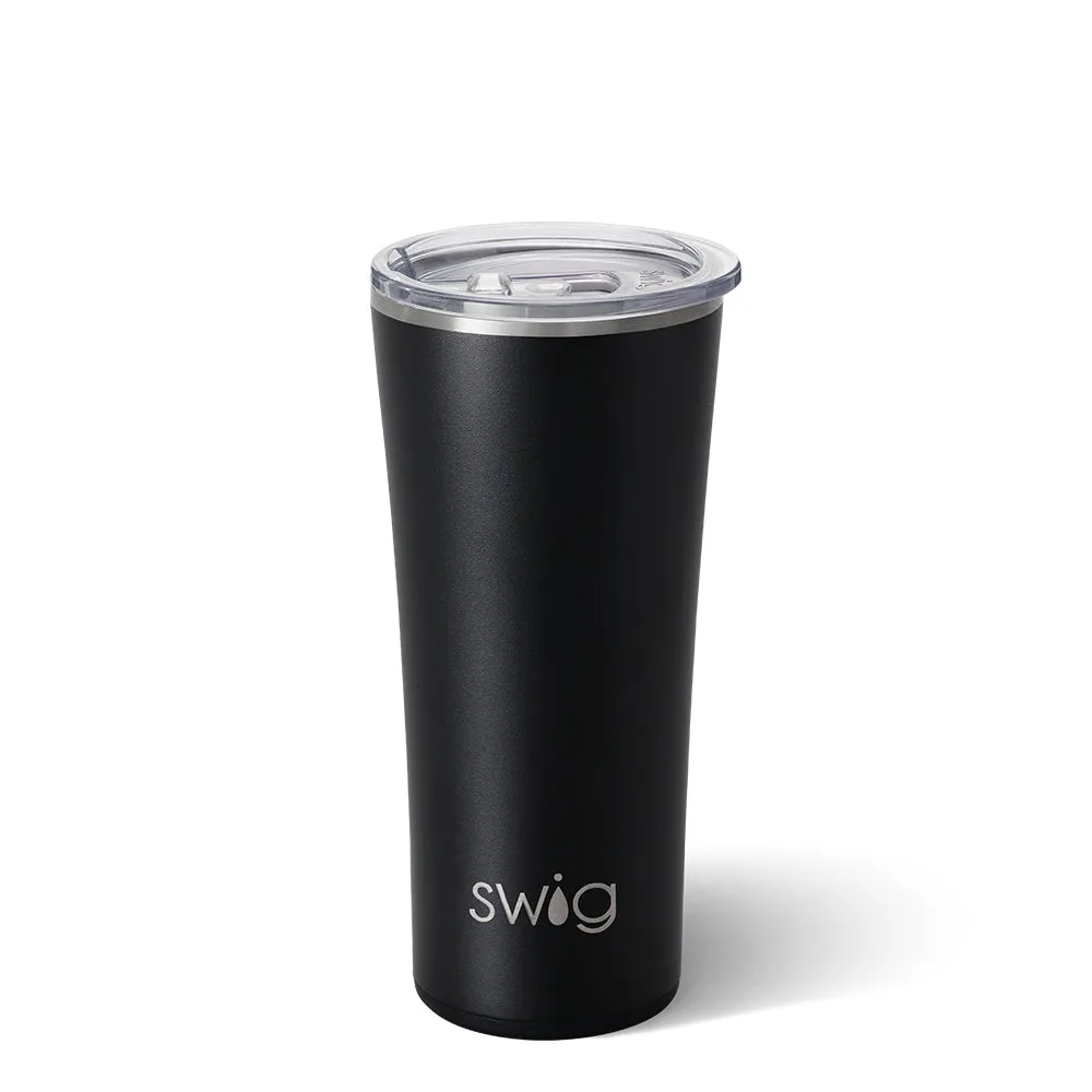 BLACK { TUMBLER } -22 oz