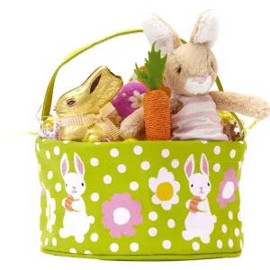 BUNNY HOP Reusable Canvas Easter Basket (Eco/bluCollection)