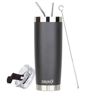 DRINCO®  20oz Insulated Tumbler w/Spill Proof Lid - Black