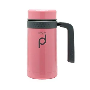 Grunwerg DrinkPod Stainless Steel Vacuum Mug 450ml Pink