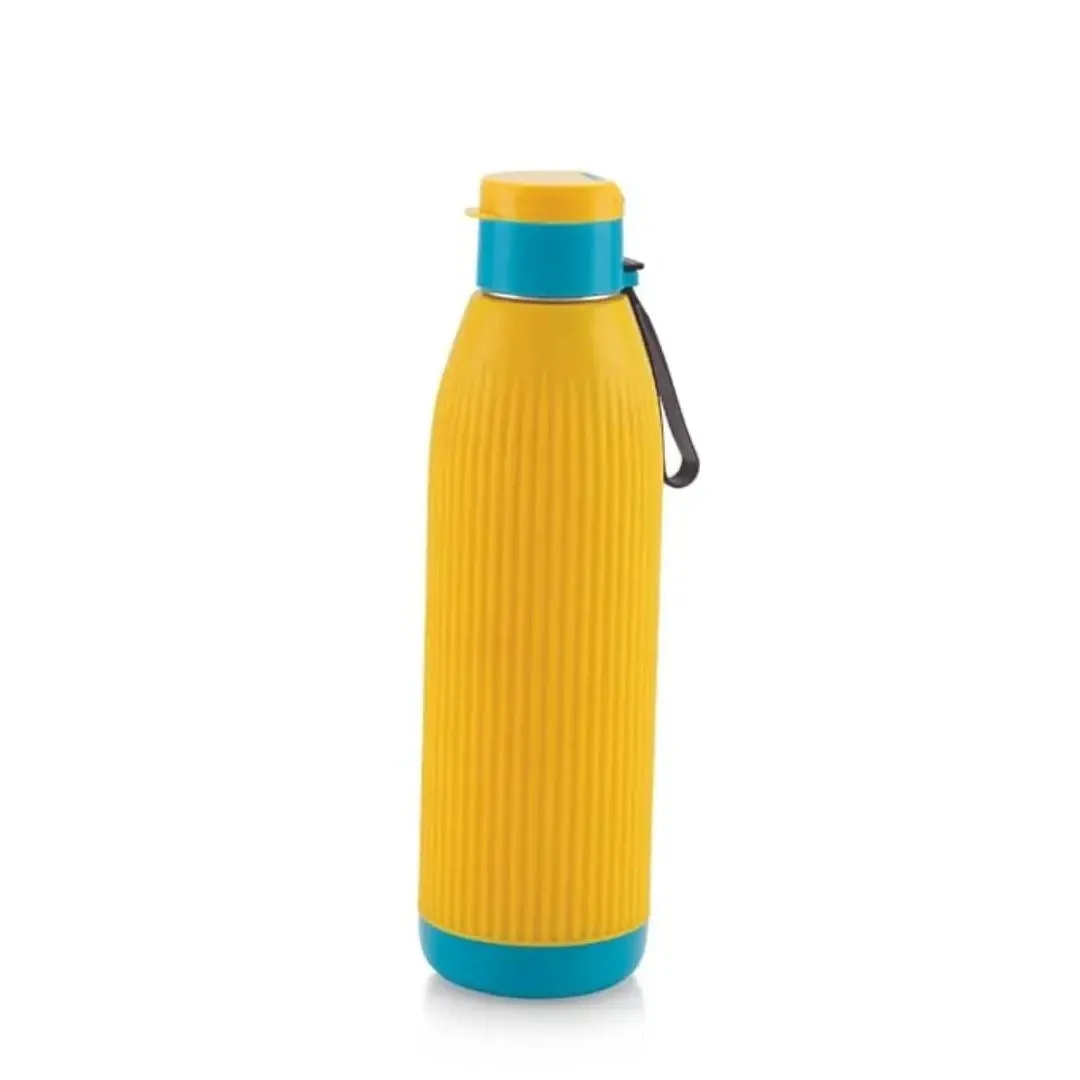 Liza Stainless Steel Insulated Water Bottle (800ML) For School, Office, Gym & Colleges Yellow