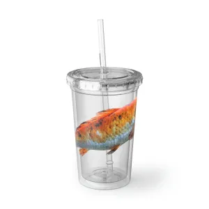 Orange Fish Suave Acrylic Cup