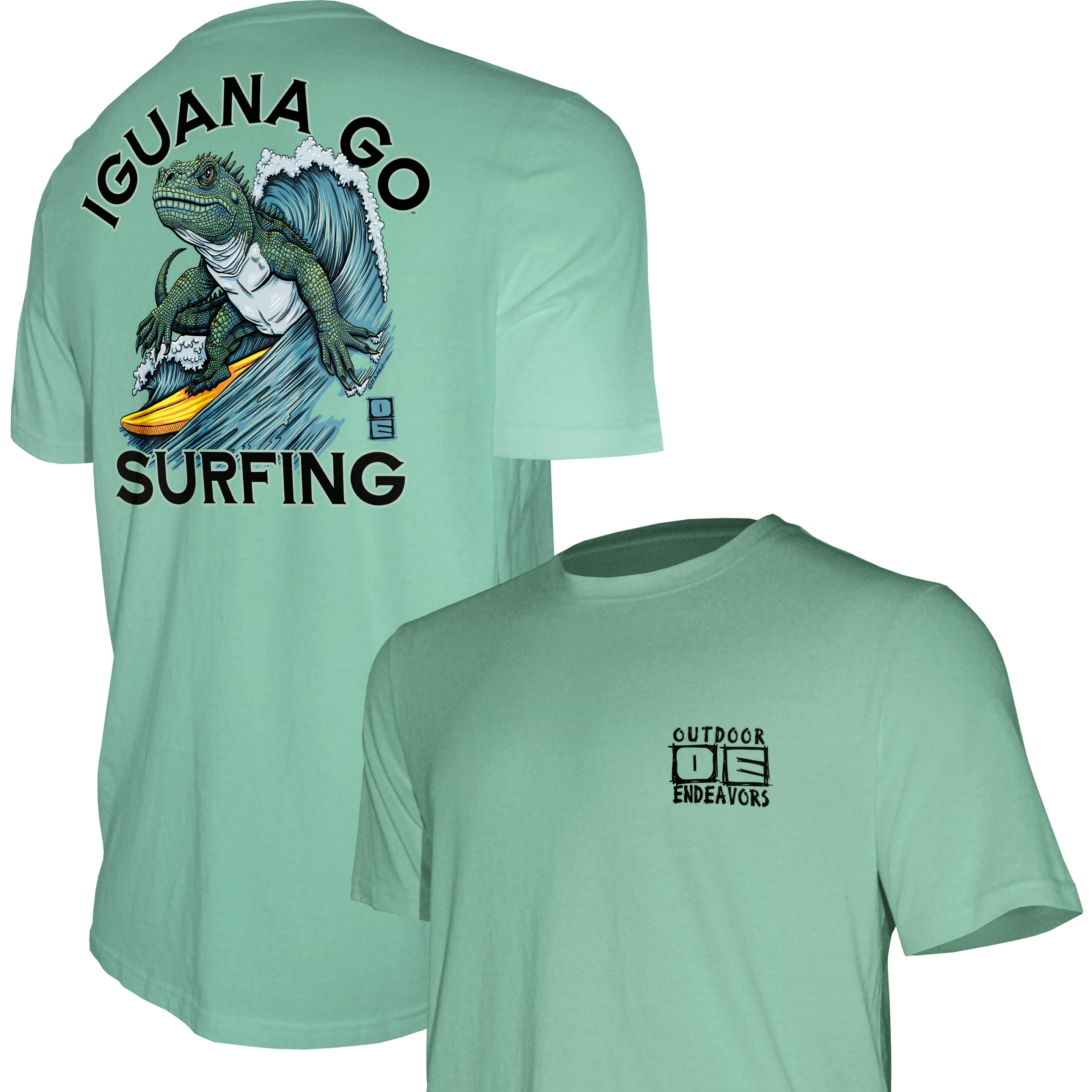 Outdoor Endeavors Attitude- Graphic Tee - Iguana Go Surfing