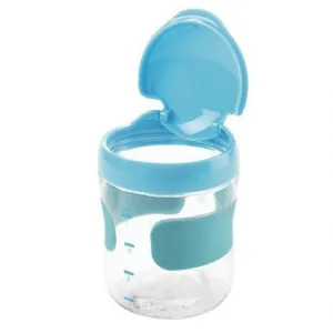 OXO TOT - Flip Top Snack Cup (Lge) Aqua blue