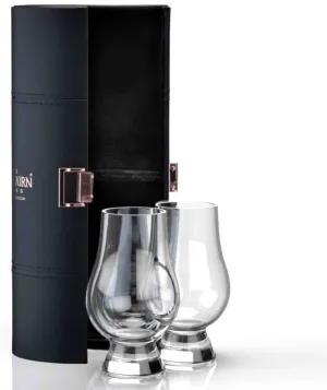 Pre-Order: Glen Tuck Engraved Glencairn Crystal Whiskey Glass Travel Set