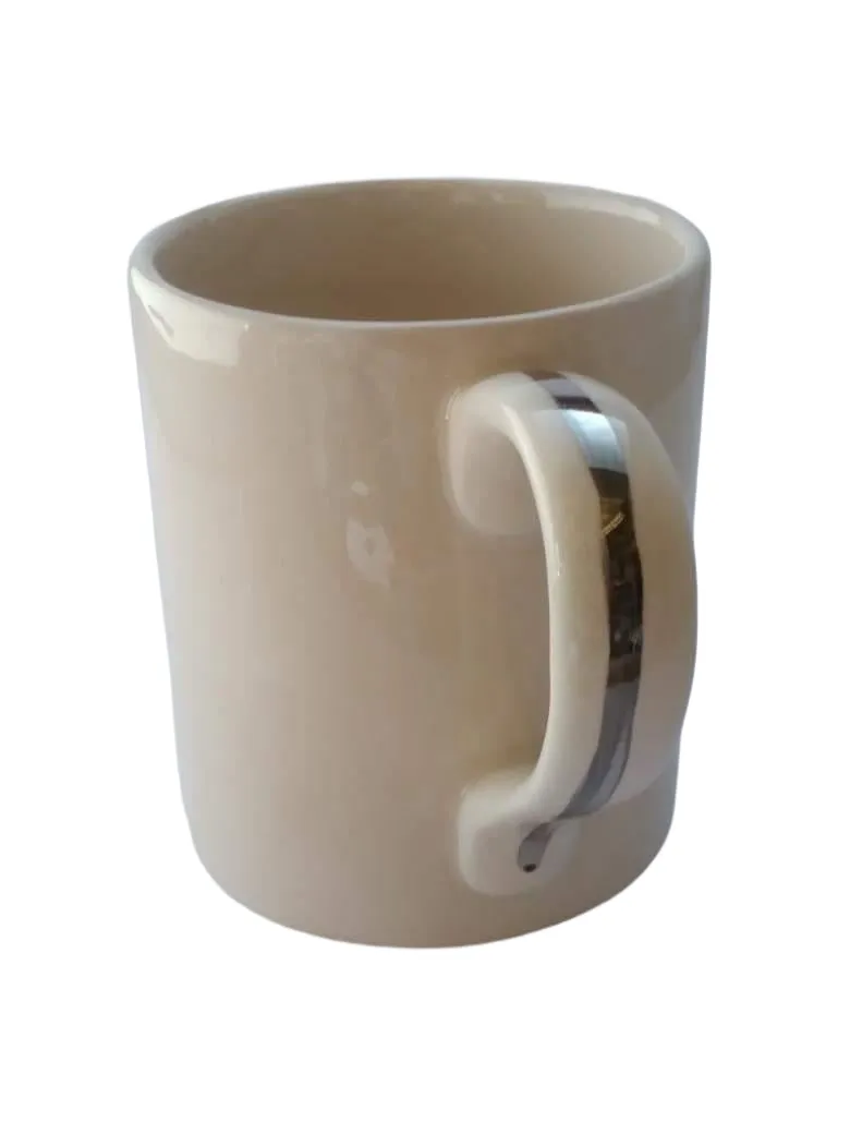 SALE Ceramic Greek Key mug