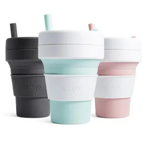 Stojo Biggie Collapsible Reusable Coffee Cup 16oz (6 Colors)