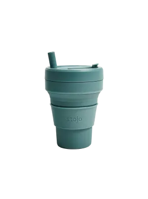 Stojo Collapsible Cup Biggie 16oz/470ml (Eucalyptus)