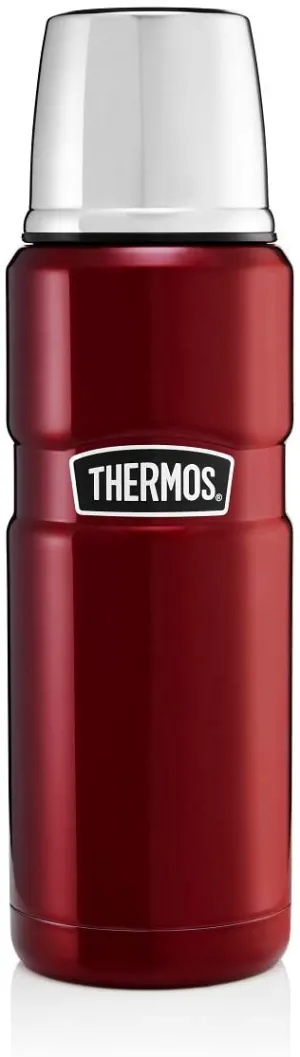 Thermos Stainless King Flask, Red, 470 ml