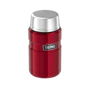 Thermos Stainless King Vacuum Insulated Food Jar Red 710ml