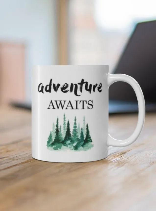 Wanderlust Adventure Awaits Coffee Mug