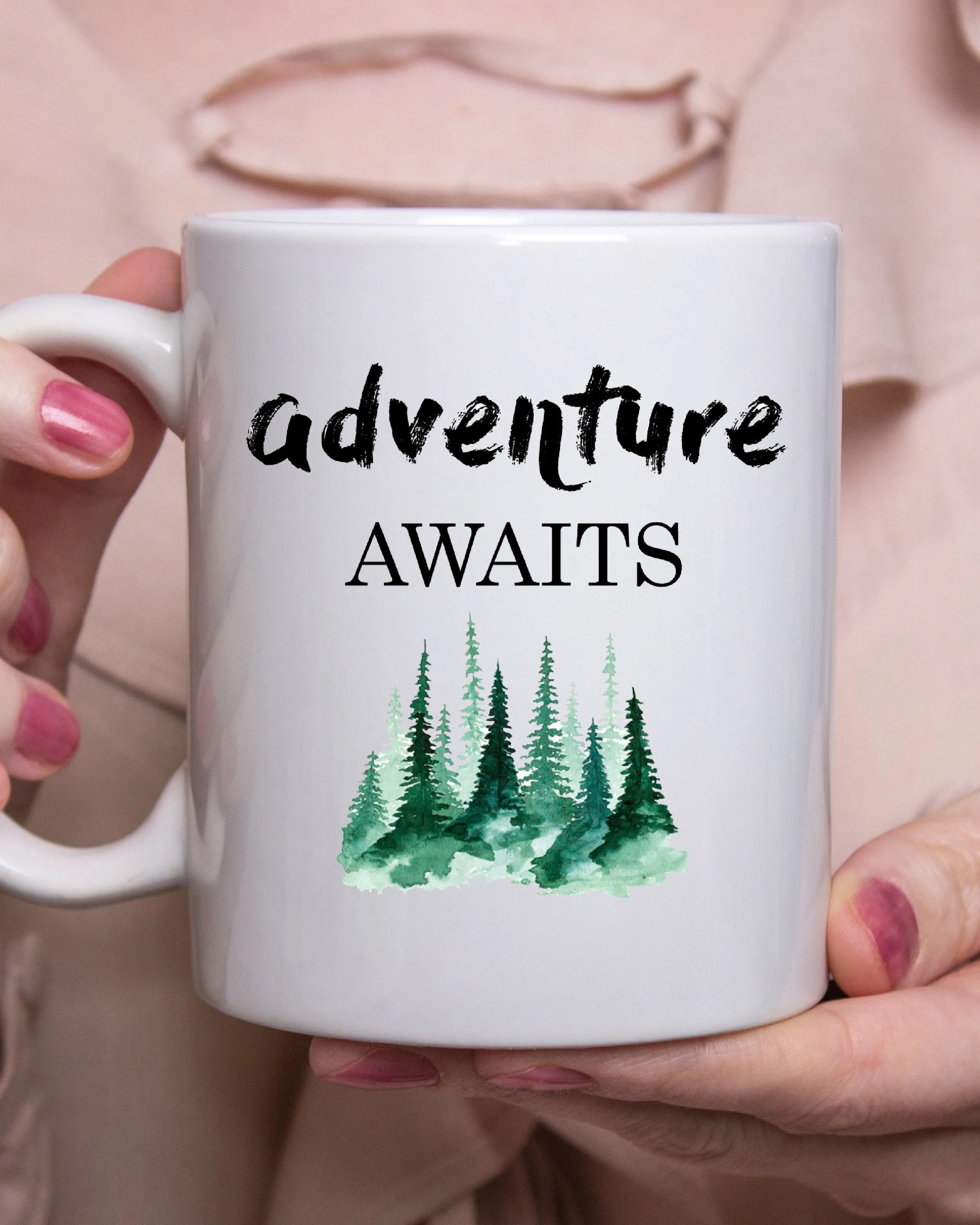 Wanderlust Adventure Awaits Coffee Mug