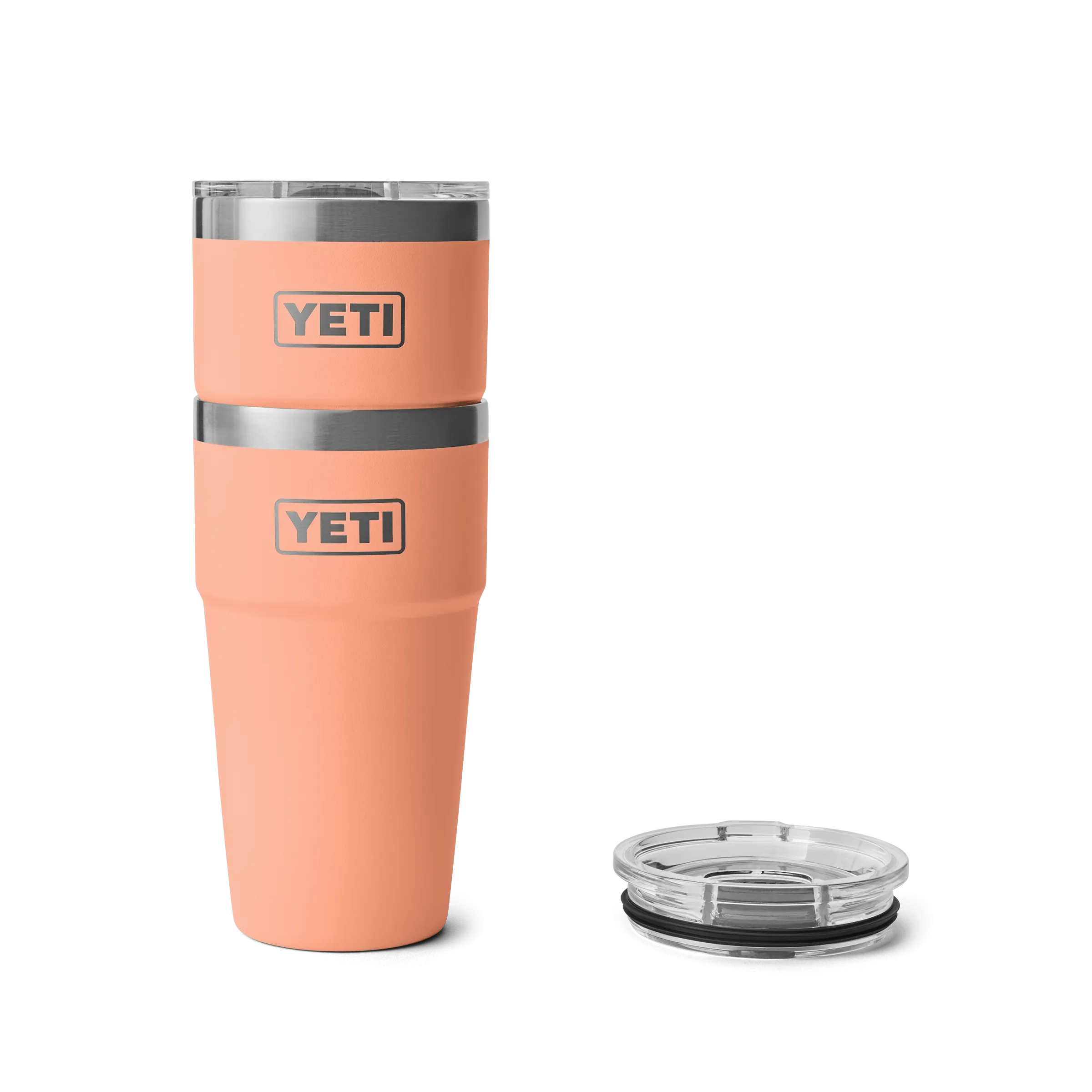 Yeti Rambler 20oz/591ml Stackable Cup with Magslider Lid - Lowcountry Peach